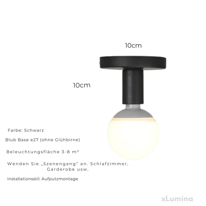Minimalistisk LED Loftlampe med Dæmpning