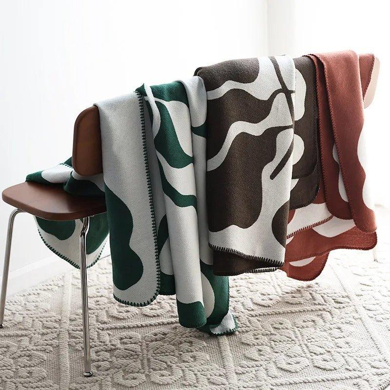 Moderne Abstrakt Bomulds Plaid i 3 Farver