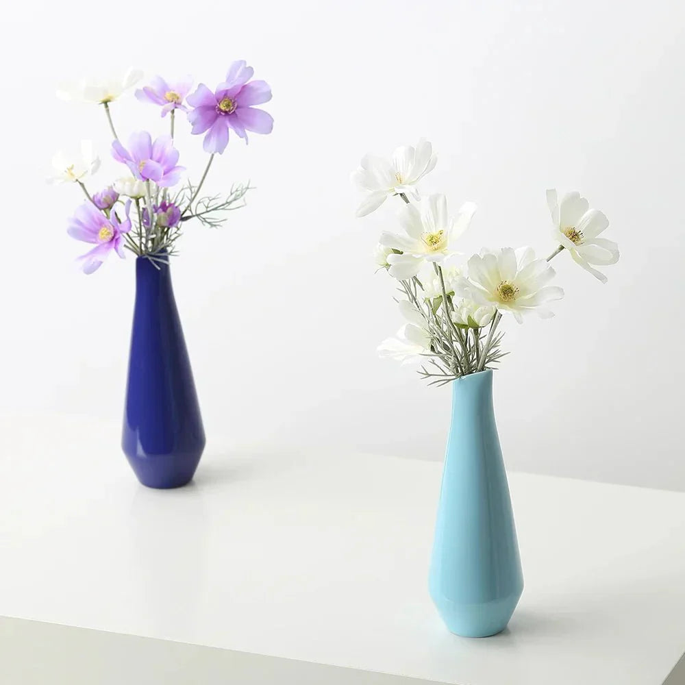 Lysegul Porcelæns Bordvase til Blomsterarrangementer