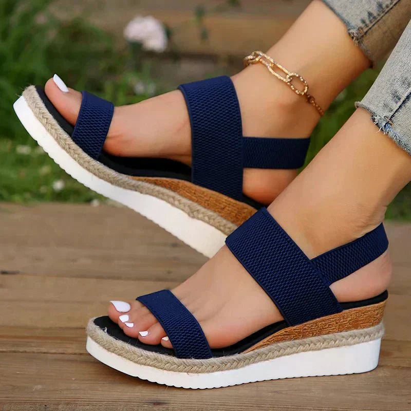 Emilia | Dame Orthopædiske Krydsrem Platform Sandaler