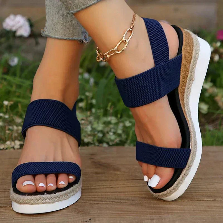 Emilia | Dame Orthopædiske Krydsrem Platform Sandaler