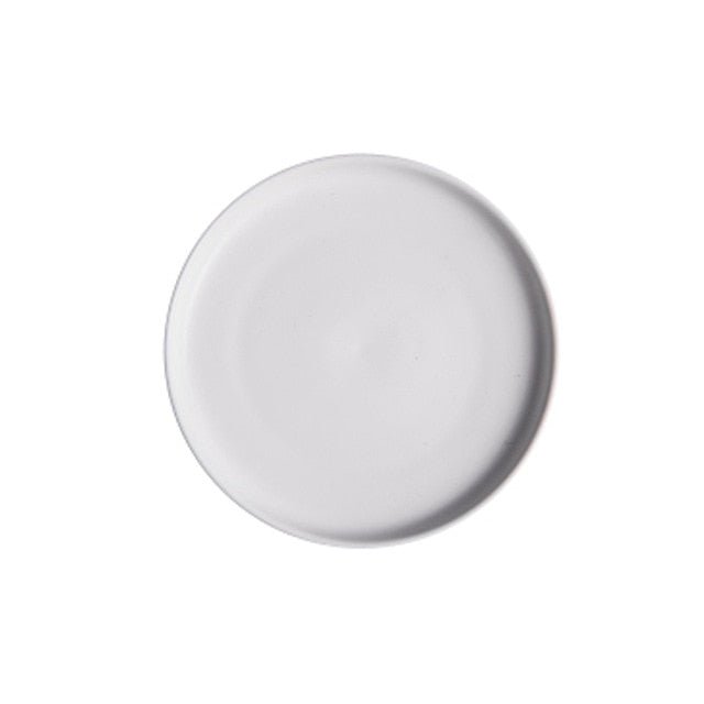 Elegant Keramisk Serveringsfad med Hævede Kanter