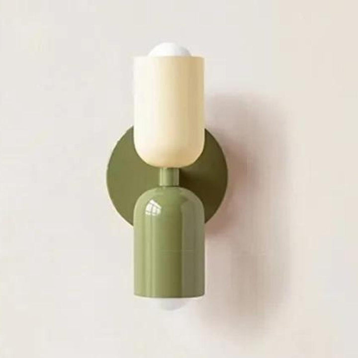 Dual-Head Væglampe i Glas med Skandinavisk Design