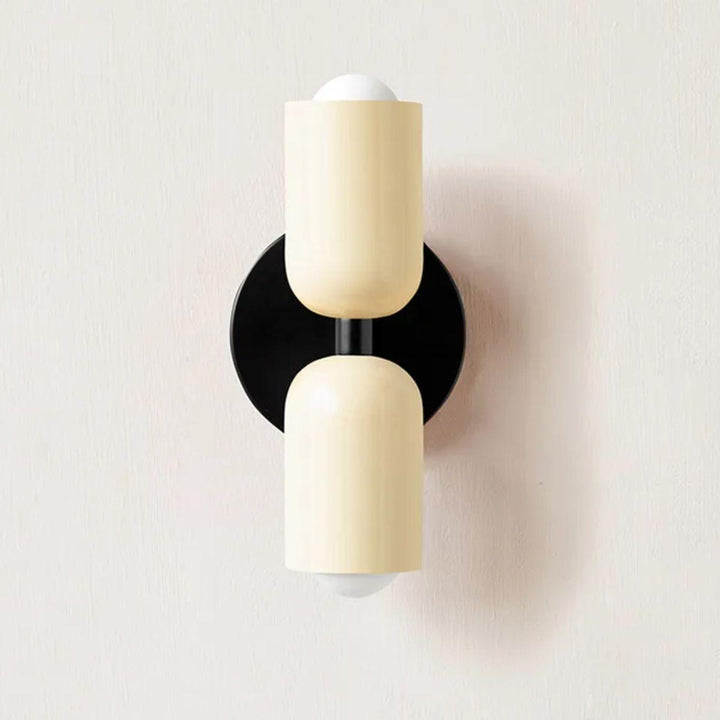 Dual-Head Væglampe i Glas med Skandinavisk Design