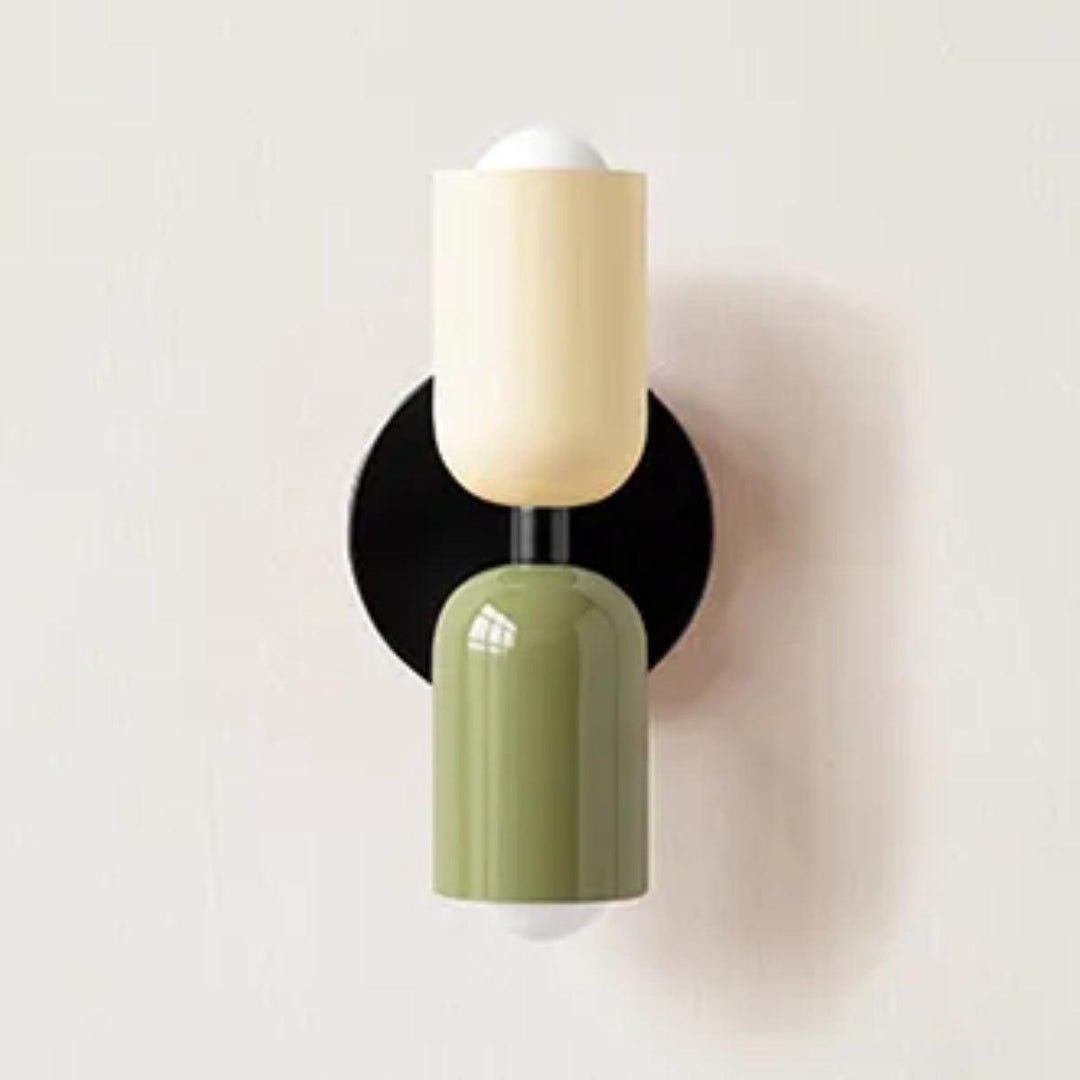Dual-Head Væglampe i Glas med Skandinavisk Design
