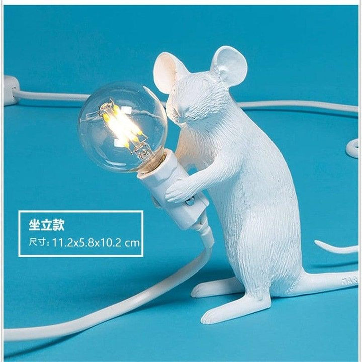 Moderne Mus Bordlampe i Keramik med LED Lys