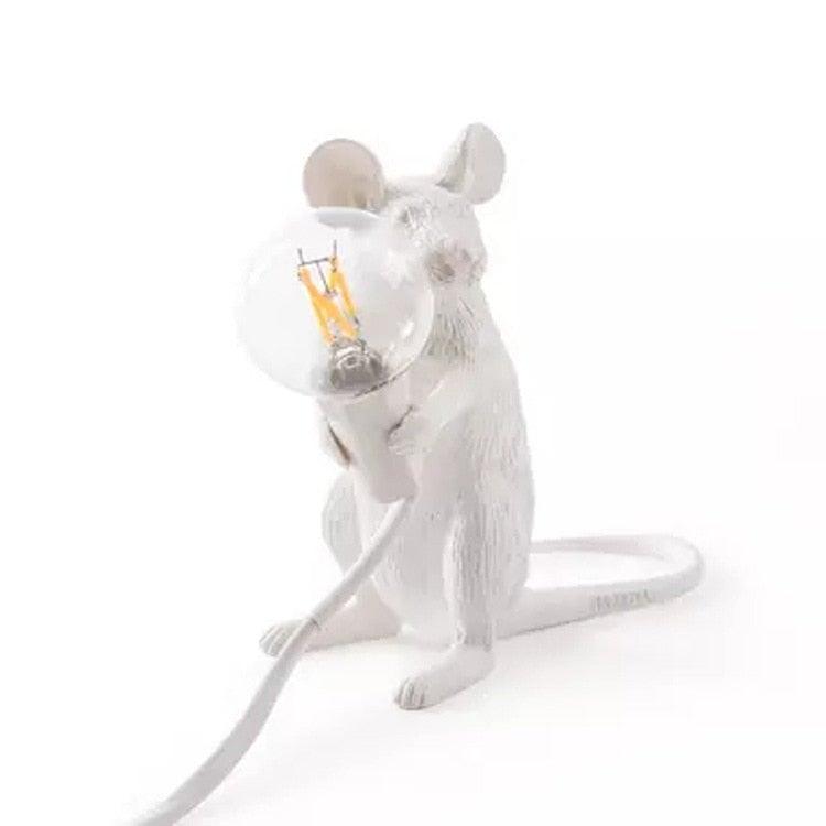 Moderne Mus Bordlampe i Keramik med LED Lys