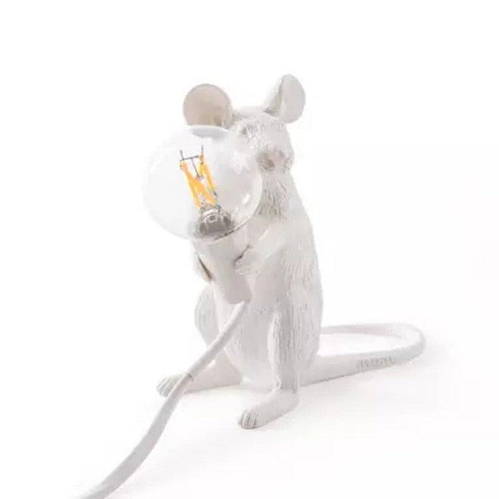 Moderne Mus Bordlampe i Keramik med LED Lys