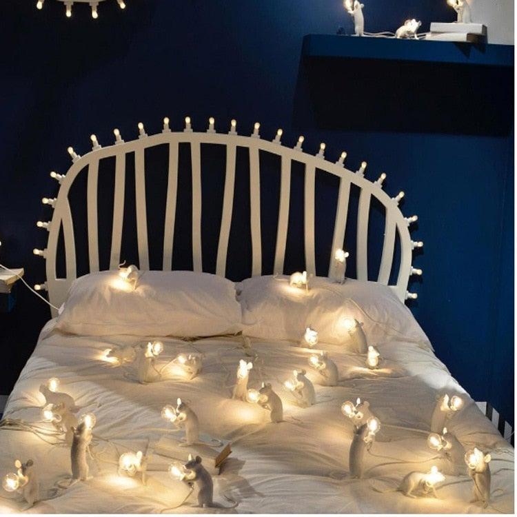 Moderne Mus Bordlampe i Keramik med LED Lys