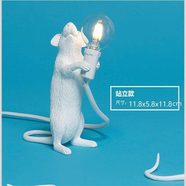 Moderne Mus Bordlampe i Keramik med LED Lys