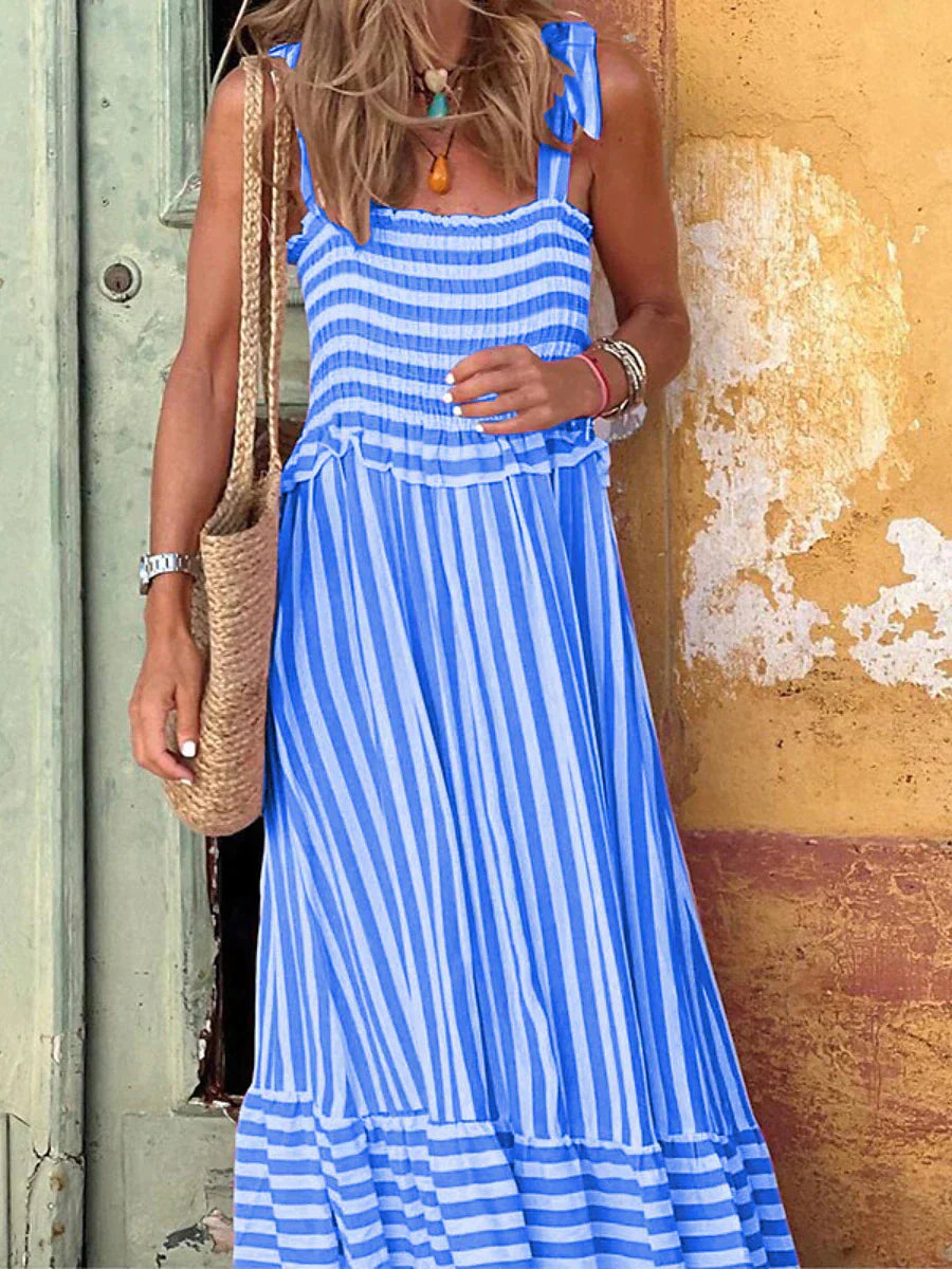 Emilia™ | Elegant Stribet Sommerkjole