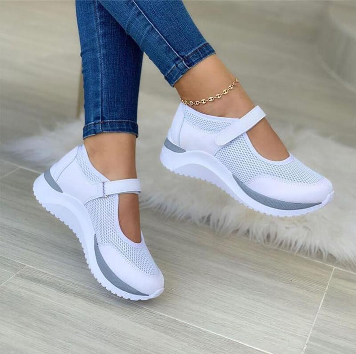 Leonie | Dame Mesh-Sneakers med Velcro for Komfort