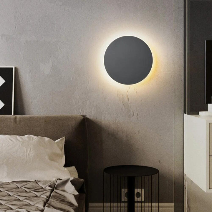 Rund LED Væglampe i Aluminium - Moderne Design 30 cm