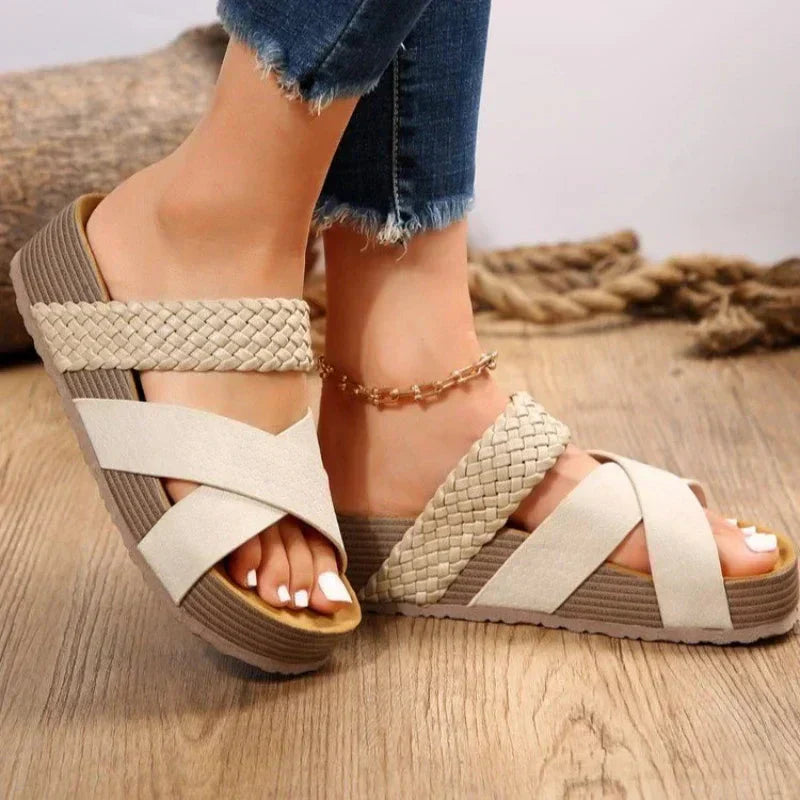 Pauline | Dame Orthopædiske Plateau-Sandaler til Sommeren