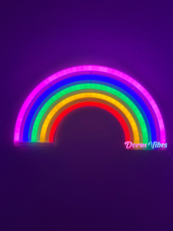 Neon Regnbuelampe med USB Port
