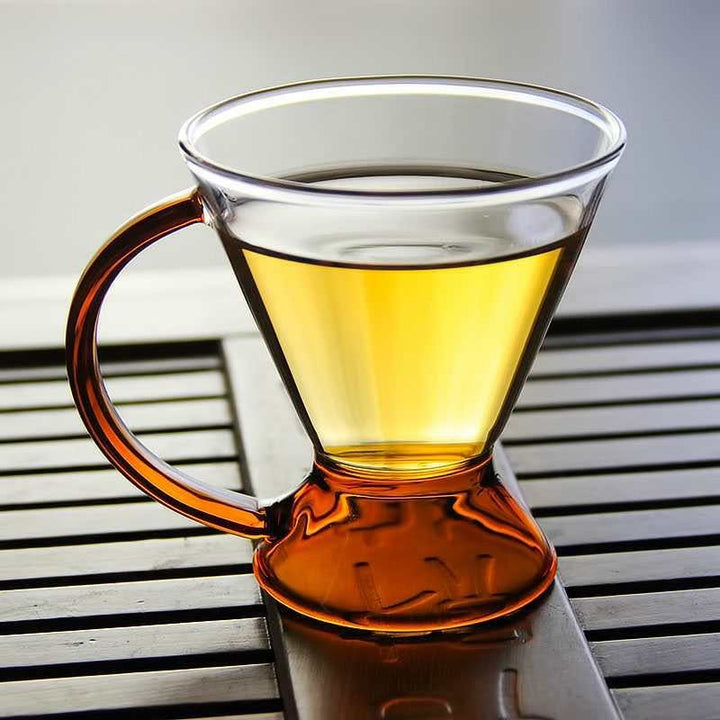 Varmebestandig Glas Teapot og Kop Sæt i Minimalistisk Design
