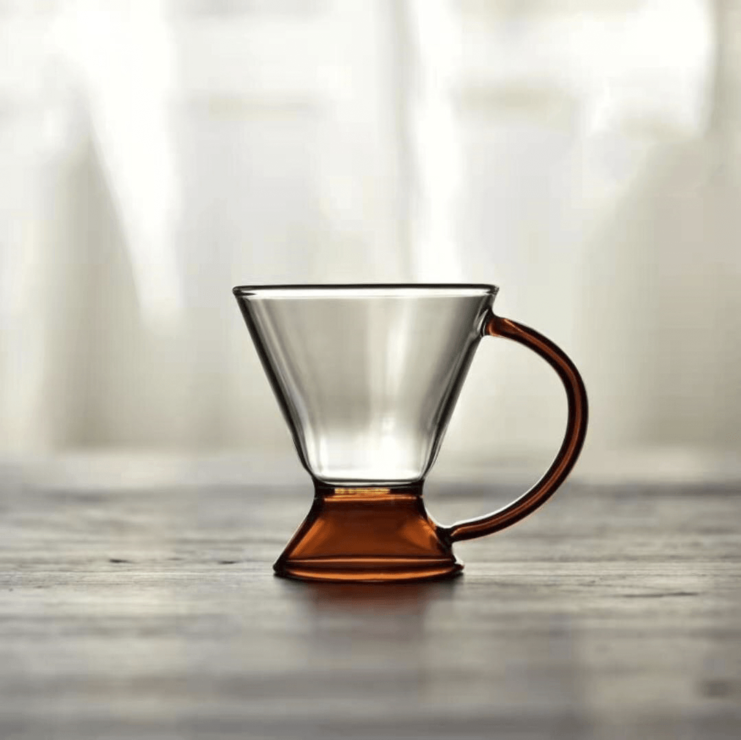 Varmebestandig Glas Teapot og Kop Sæt i Minimalistisk Design