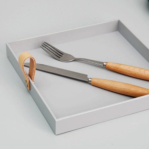 Elegant Kvadratisk Serveringsbakke i Plast