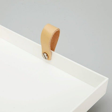 Firkantet Plast Serveringsbakke i Minimalistisk Design