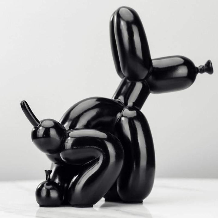 Livagtig Harlekin Hundefigur med Man og Hale