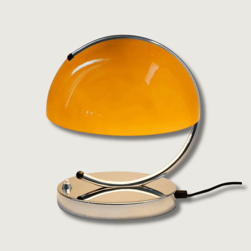 Svampeformet Glas Bordlampe i Skandinavisk Design
