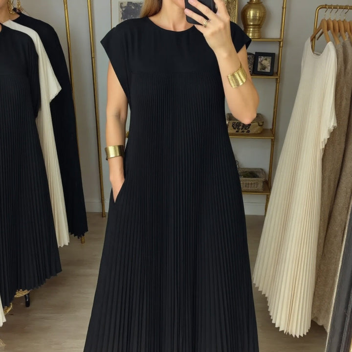 Fern | Kvinders Flowy Plisseret Maxi Kjole Cocktail
