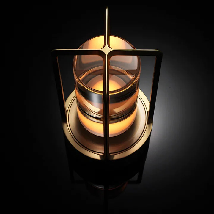 Trådløs Genopladelig Bordlampe med Krystal og Berøringssensor