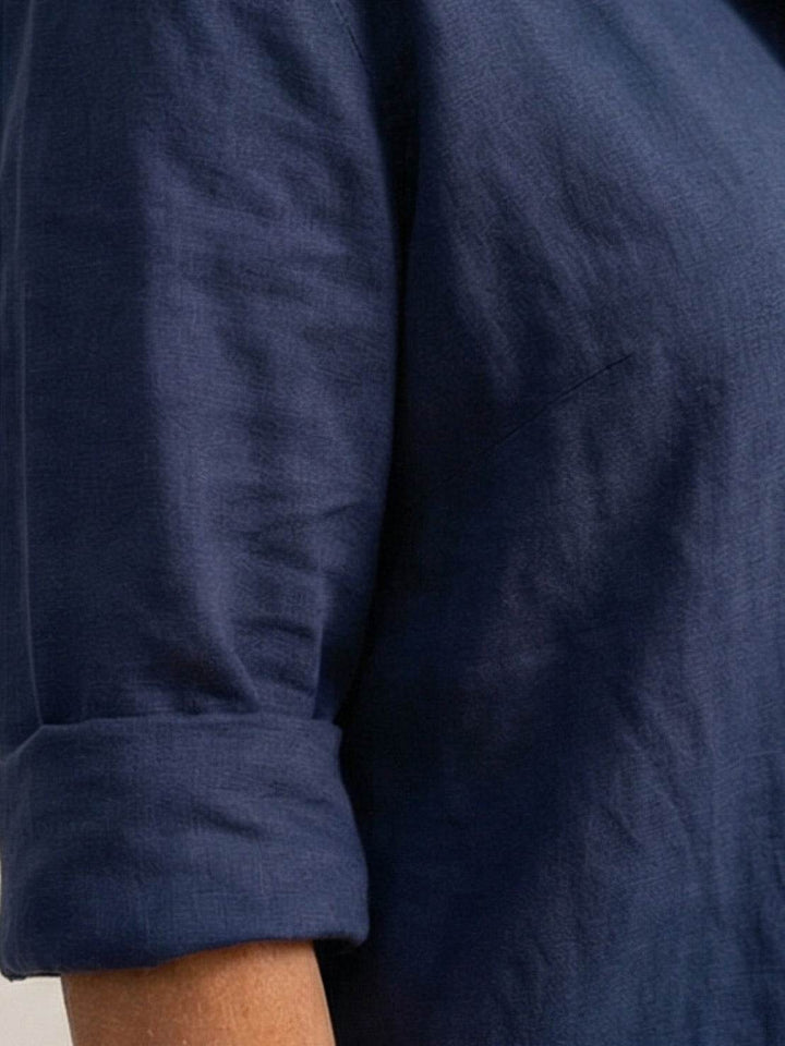 Vivian | Kvinders afslappede skjorte med knap og bukser med bred ben