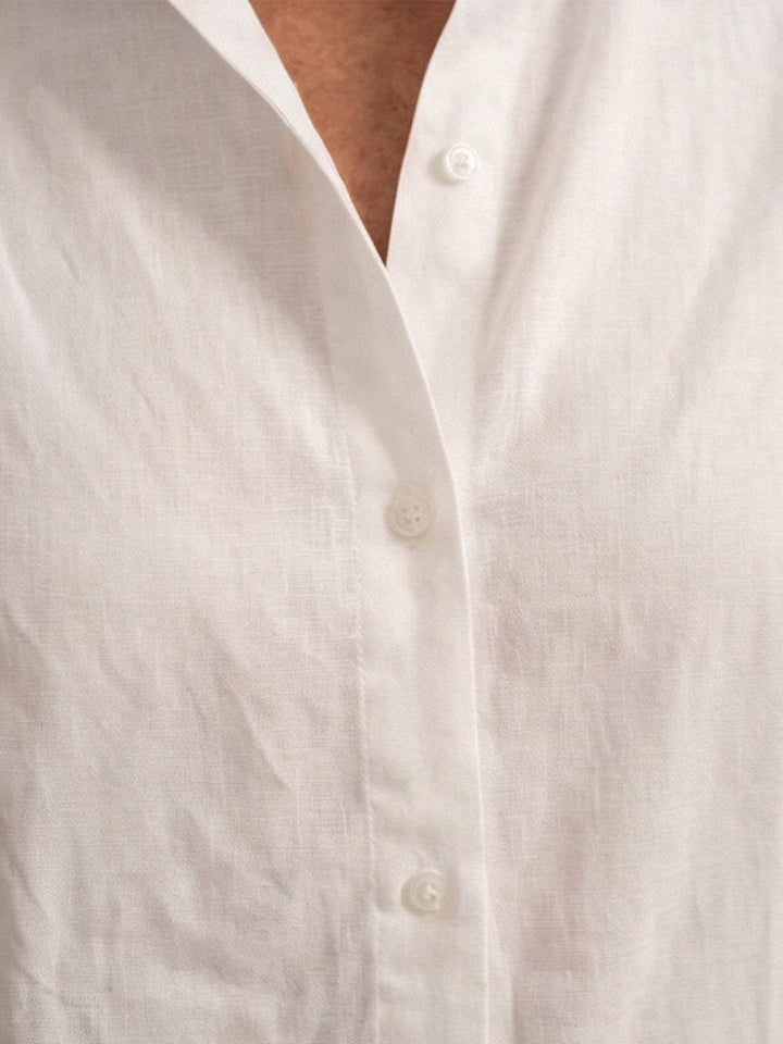 Vivian | Kvinders afslappede skjorte med knap og bukser med bred ben