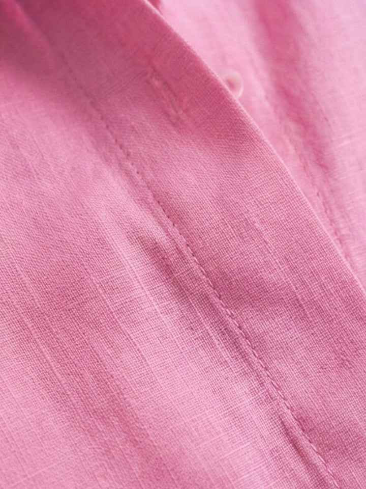 Vivian | Kvinders afslappede skjorte med knap og bukser med bred ben