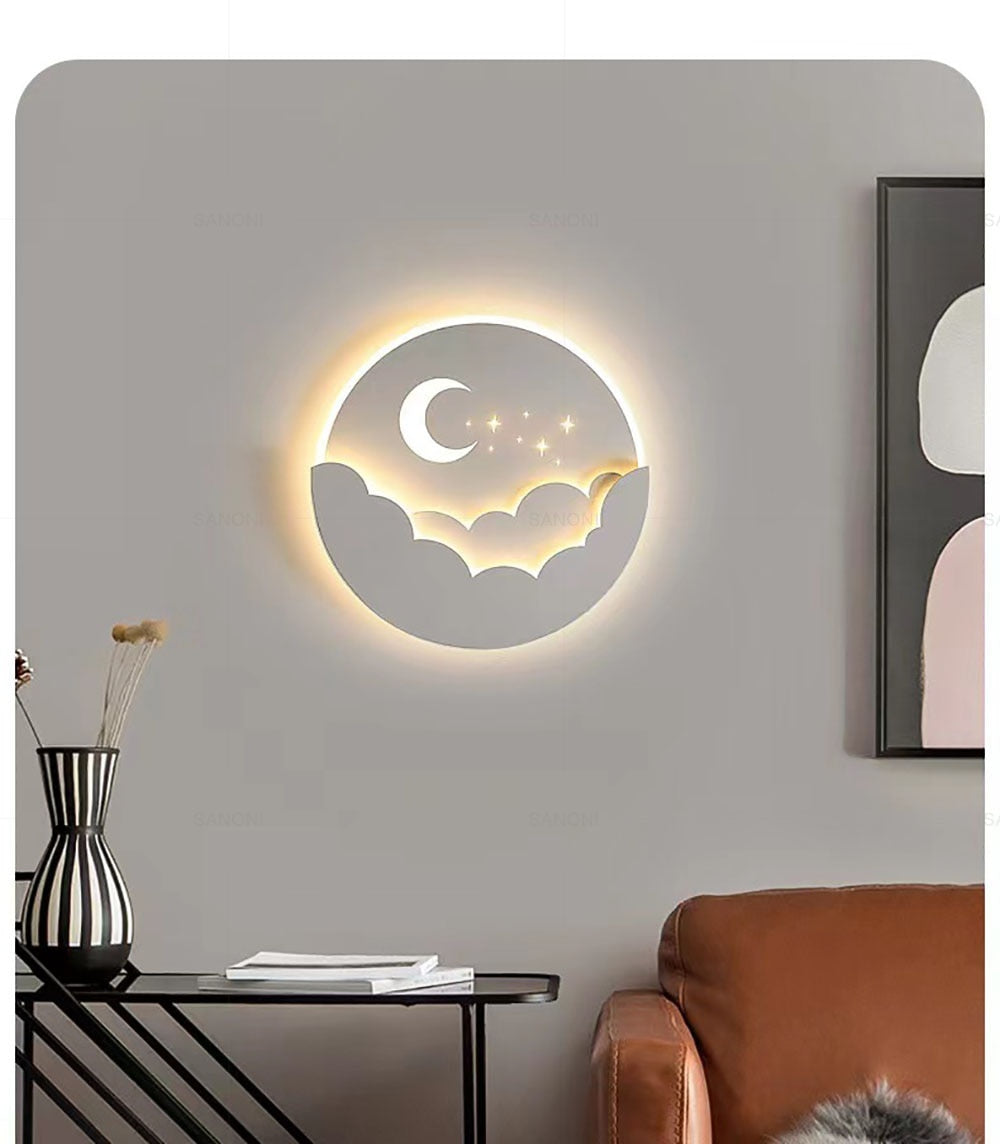 Moderne LED Væglampe i Akryl med Energieffektiv Belysning