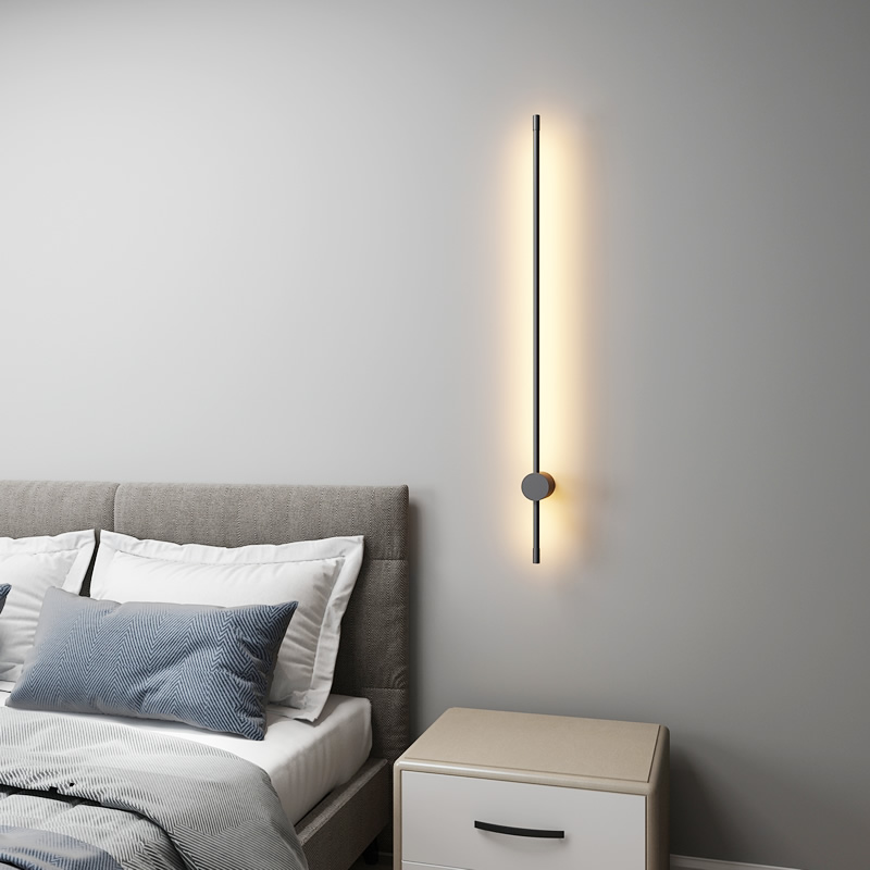 Minimalistisk Væglampe i Aluminium med Integreret LED