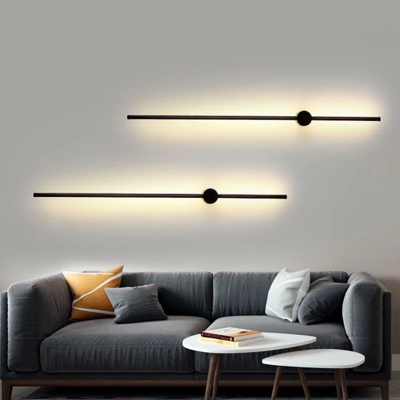 Minimalistisk LED Væglampe i Aluminium