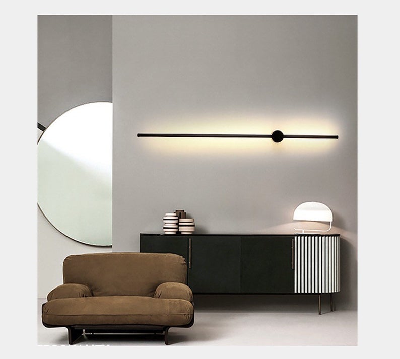 Minimalistisk LED Væglampe i Aluminium