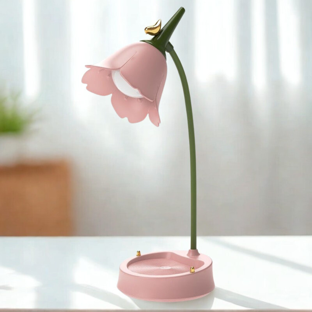 Berøringsaktiveret Blomstformet LED Bordlampe