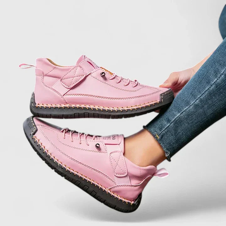 Jessica | Dame Lækre Chic Behagelige Snøresneakers