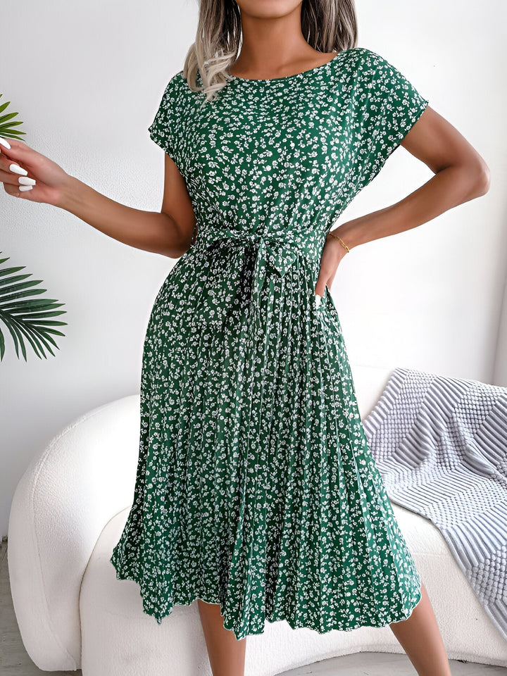 Jennifer™ | Blomster Plisseret Elegance Kjole