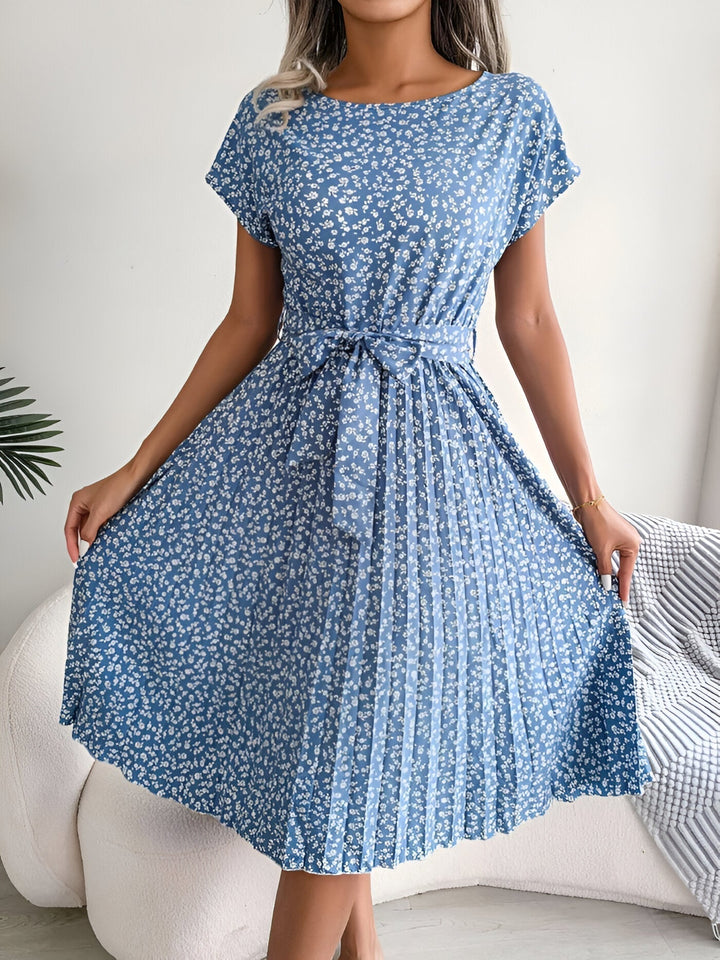 Jennifer™ | Blomster Plisseret Elegance Kjole