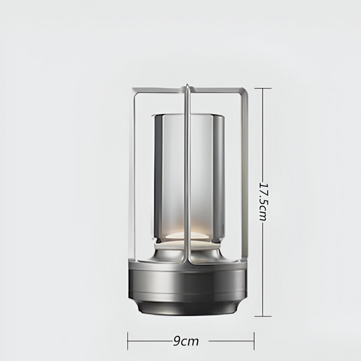 Vandtæt Bærbar Bordlampe med Justerbar Lysstyrke og Genopladeligt Batteri