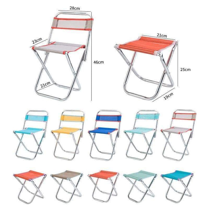 Ultralight Foldbar Strandstol i Rustfrit Stål