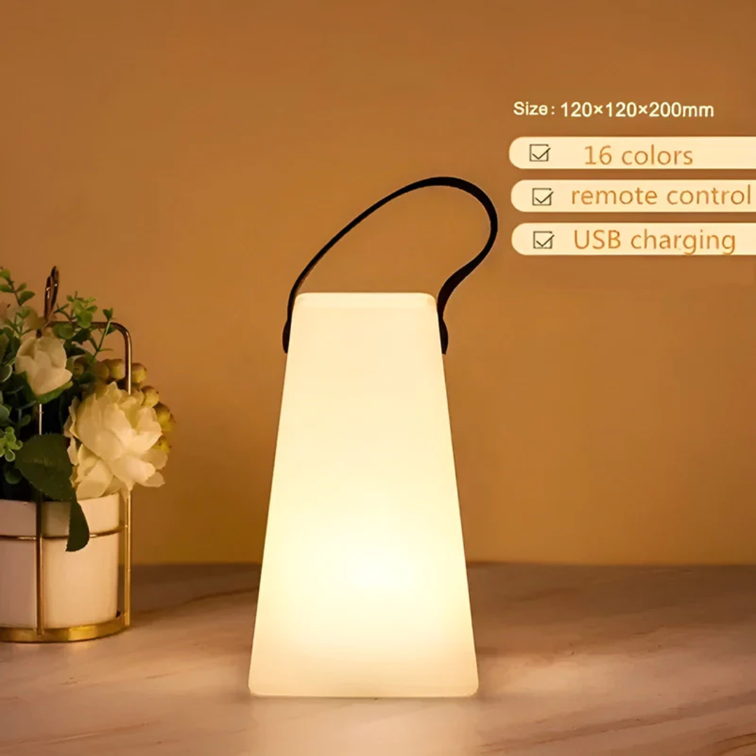 Vandtæt Trådløs Bordlampe med Genopladeligt Batteri