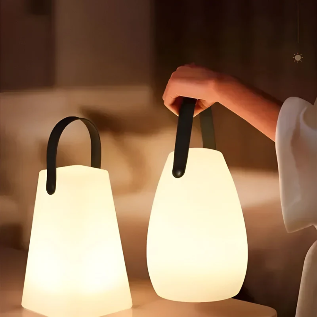 Vandtæt Trådløs Bordlampe med Genopladeligt Batteri