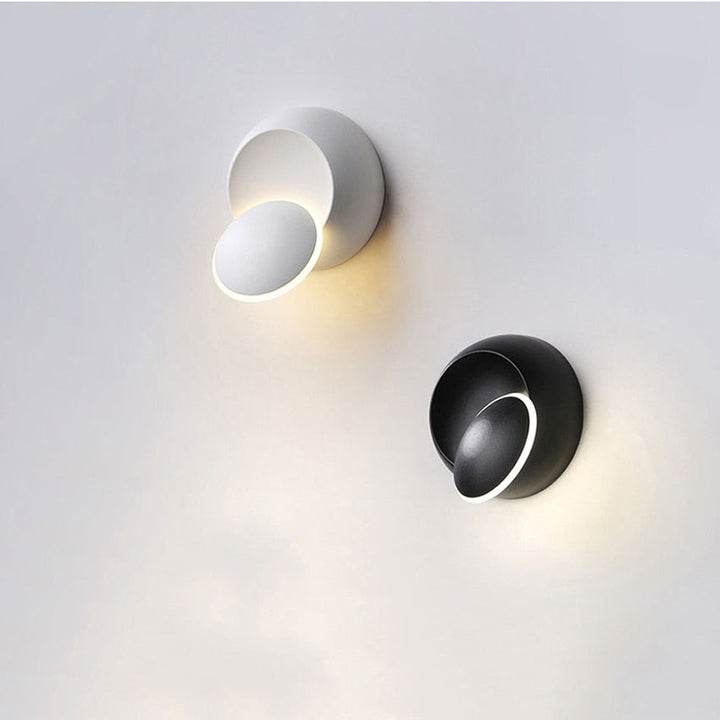 Moderne LED Væglampe med Frostet Glas og Aluminiumhus