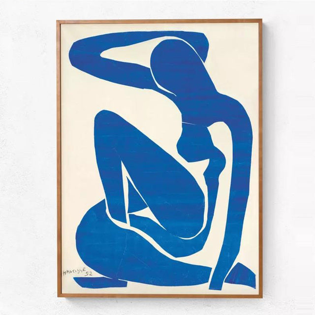 Blå Nudes Matisse Lærred Kunsttryk 61x91 cm