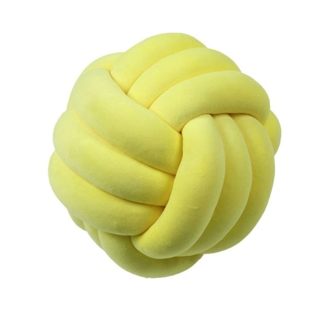 Knotformet Dekorativ Pude i Blødt Polyester