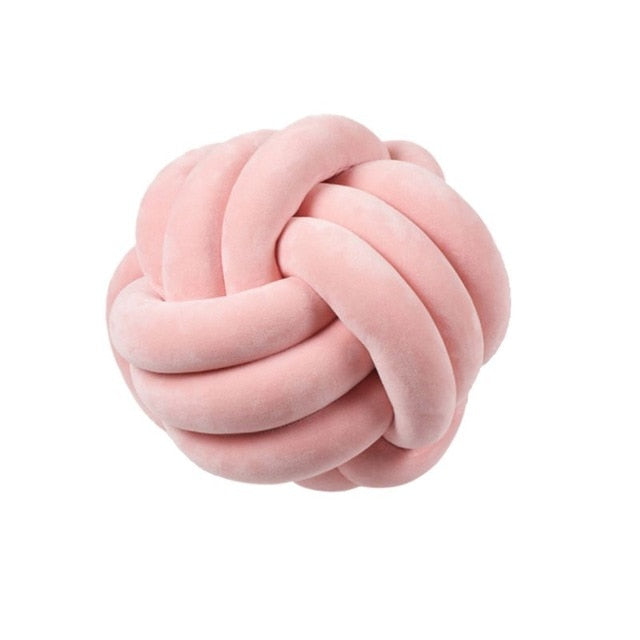 Knotformet Dekorativ Pude i Blødt Polyester