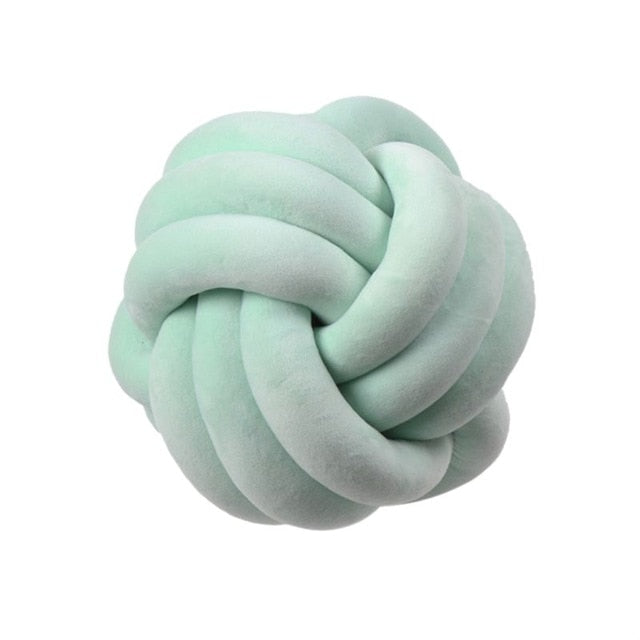Knotformet Dekorativ Pude i Blødt Polyester