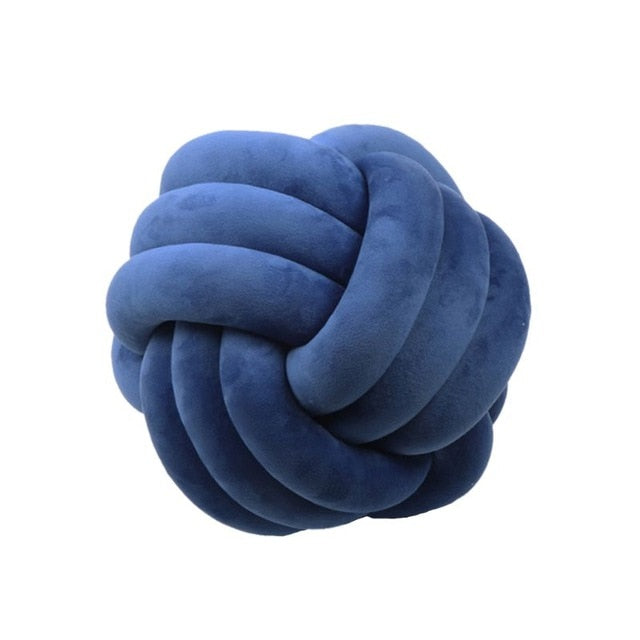 Knotformet Dekorativ Pude i Blødt Polyester