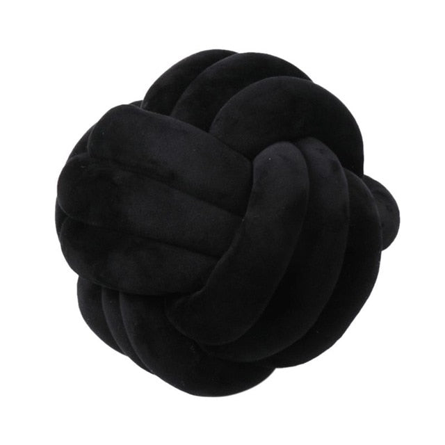 Knotformet Dekorativ Pude i Blødt Polyester