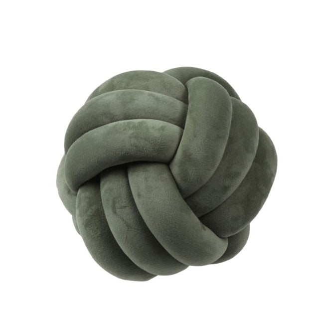 Knotformet Dekorativ Pude i Blødt Polyester
